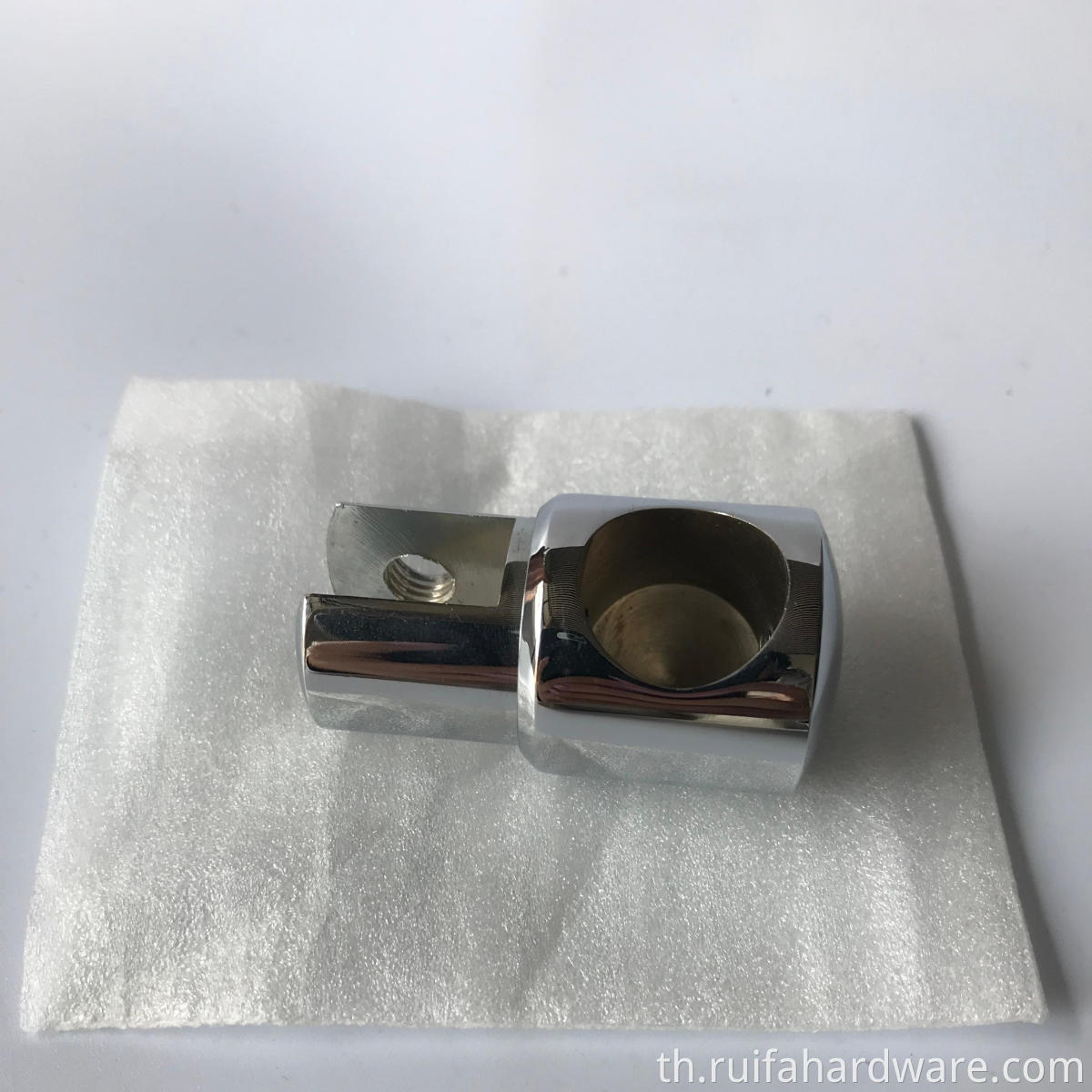 ขั้วต่อท่อสแตนเลส 25 มม. ที่หนีบแก้ว (1) 25mm Stainless Steel Tube Connector Glass Clamps (1)